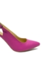 Imagine Pantofi eleganți, decupați la spate, fucsia, din piele naturală MIR824