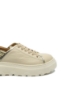 Imagine Pantofi sport bej aurii din piele naturală granulată și detalii croco MIR432