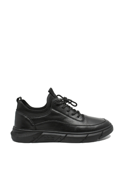 Imagine Pantofi casual negri, din piele naturală FNX2263