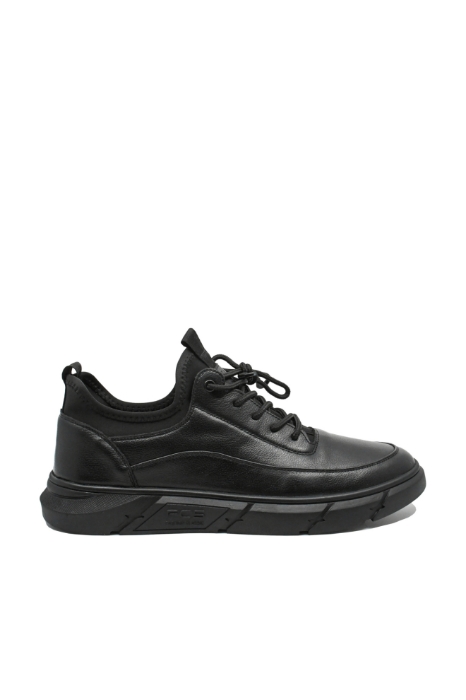 Imagine Pantofi casual negri, din piele naturală FNX2263