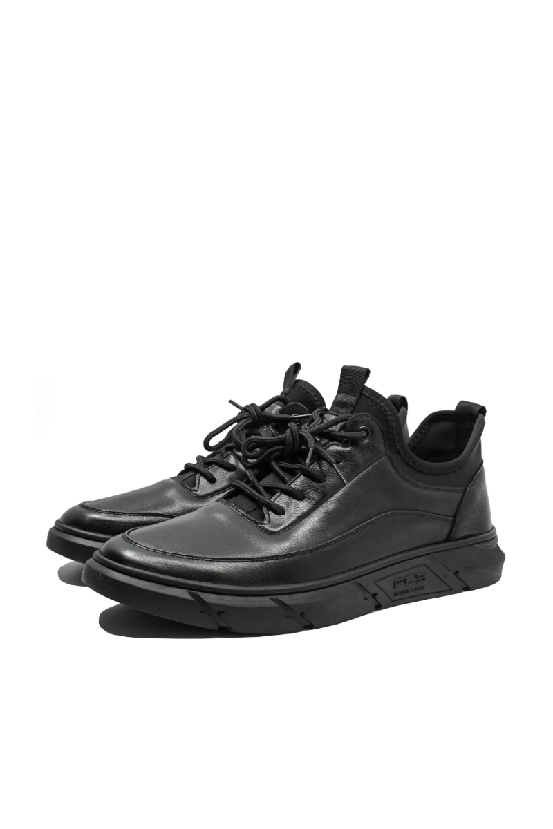 Imagine Pantofi casual negri, din piele naturală FNX2263
