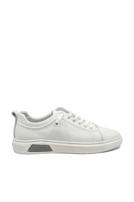 Imagine Pantofi sport bărbați perfect albi, din piele naturală FNX83055 