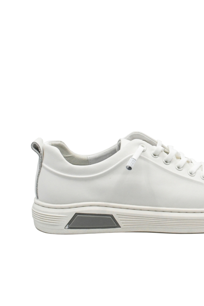 Imagine Pantofi sport bărbați perfect albi, din piele naturală FNX83055 