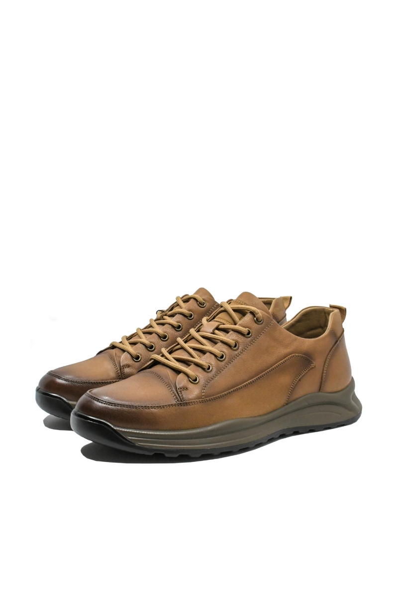 Imagine Pantofi bărbați casual maro deschis, din piele naturală FNX11232