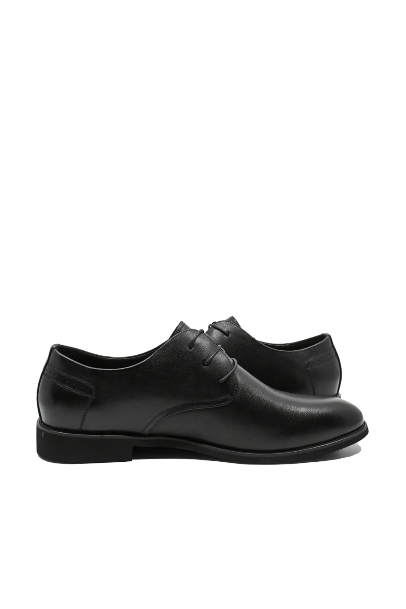 Imagine Pantofi office bărbați clasic eleganți, negri din piele naturală FNX81138