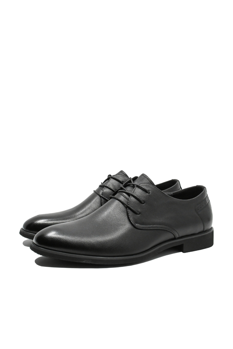 Imagine Pantofi office bărbați clasic eleganți, negri din piele naturală FNX81138