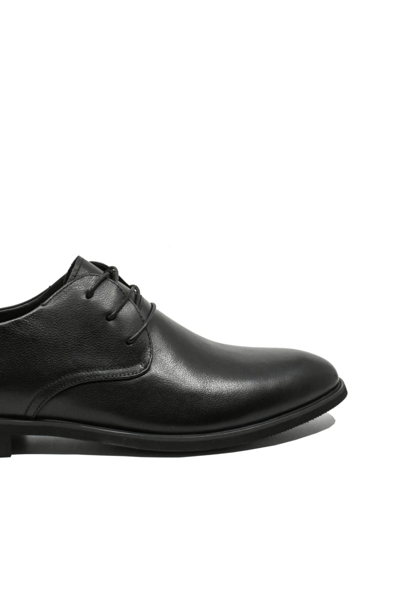 Imagine Pantofi office bărbați clasic eleganți, negri din piele naturală FNX81138