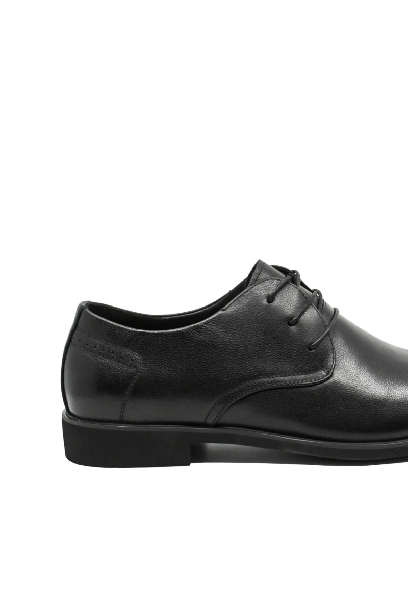Imagine Pantofi office bărbați clasic eleganți, negri din piele naturală FNX81138