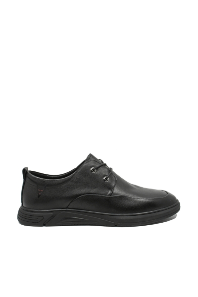 Imagine Pantofi bărbați confortabili casual negri, din piele naturală FNX83038 