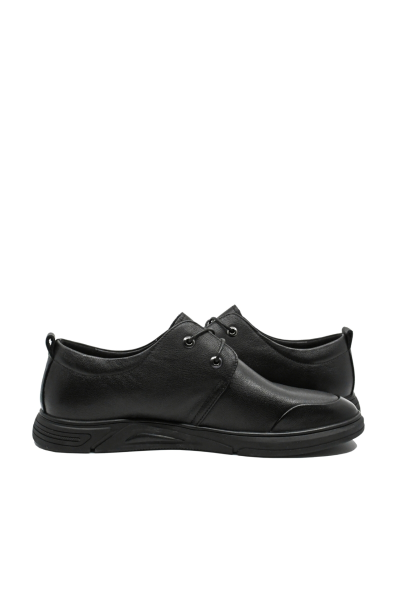 Imagine Pantofi bărbați confortabili casual negri, din piele naturală FNX83038 