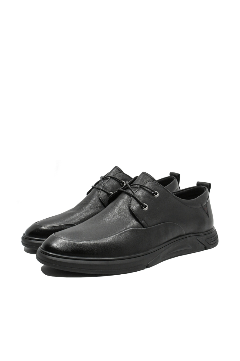 Imagine Pantofi bărbați confortabili casual negri, din piele naturală FNX83038 