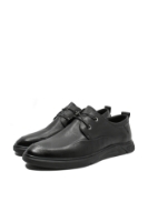 Imagine Pantofi bărbați confortabili casual negri, din piele naturală FNX83038 