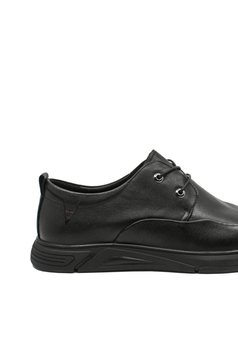 Imagine Pantofi bărbați confortabili casual negri, din piele naturală FNX83038 