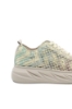 Imagine Sneakers de vară anatomici din dantelă bej cu detalii multicolore MIR450-011