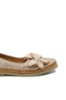 Imagine Pantofi comozi de vară bej din piele naturală cu model floral perforat MIRA14