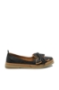 Imagine Pantofi comozi de vară negri din piele naturală cu model floral perforat MIRA14