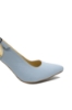 Imagine Pantofi decupați cu toc clepsidră, bleu, din piele naturală MIR824