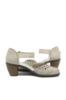 Imagine Pantofi decupați bej  din piele naturală cu perforații dantelate RIK40902-60