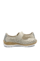 Imagine Pantofi damă confortabili bej cu model perforat RIKN4299-60