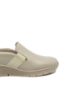 Imagine Pantofi damă bej din piele naturală, cu inserție elastică RIK53784-60
