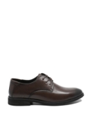 Imagine Pantofi eleganți bărbați stil Derby, maro închis, din piele naturală FNX2812