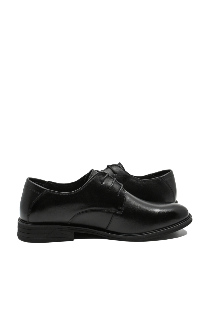 Imagine Pantofi eleganți bărbați stil Derby, negri, din piele naturală FNX2812
