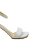 Imagine Sandale elegante cu baretă la gleznă, albe, din piele naturală MIR0139