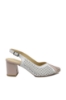 Imagine Pantofi decupați eleganți roz cu alb, din piele naturală cu model perforat MIR991
