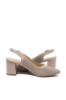 Imagine Pantofi decupați eleganți roz cu alb, din piele naturală cu model perforat MIR991