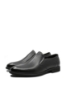Imagine Pantofi office bărbați fără șiret, negri din piele naturală FNX81139