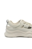 Imagine Pantofi sport damă cu decupaje, crem, din piele naturală FNX70136