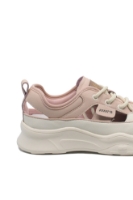 Imagine Pantofi sport damă cu decupaje, roz, din piele naturală FNX70136