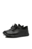 Imagine Pantofi casual bărbați, negri, din piele naturală cu inserție flexibilă FNX218902