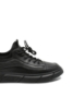 Imagine Pantofi casual bărbați, negri, din piele naturală cu inserție flexibilă FNX218902