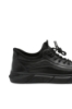 Imagine Pantofi casual bărbați, negri, din piele naturală cu inserție flexibilă FNX218902