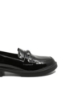 Imagine Pantofi damă moderni stil loafer negri, din lac FNX1227