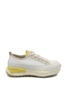 Imagine Pantofi sport bej cu detalii galbene din piele naturală OTR60006