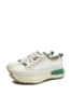 Imagine Pantofi sport bej cu detalii verzi din piele naturală OTR60006