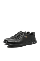 Imagine Pantofi casual sport bărbați negri din piele naturală OTR260004