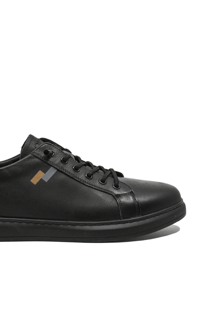 Imagine Pantofi casual sport bărbați negri din piele naturală OTR260004