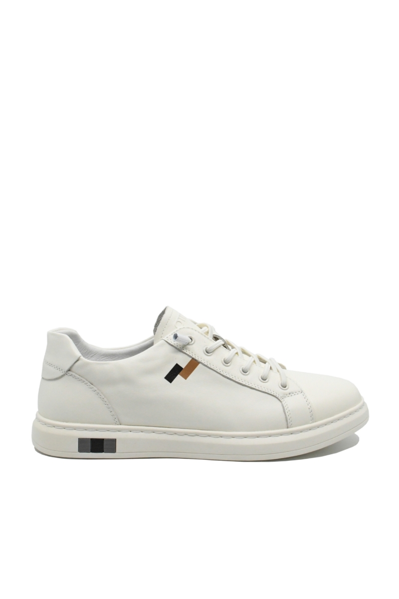 Imagine Pantofi casual sport bărbați, albi din piele naturală OTR260004