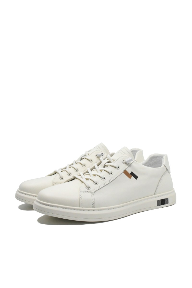 Imagine Pantofi casual sport bărbați, albi din piele naturală OTR260004
