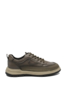 Imagine Pantofi bărbați casual confortabili, kaki, din piele naturală OTR660015