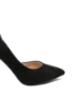 Imagine Pantofi stiletto cu decupaj, negri, din piele întoarsă OTR60017