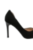 Imagine Pantofi stiletto cu decupaj, negri, din piele întoarsă OTR60017