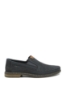 Imagine Pantofi casual bleumarin din piele naturală cu perforații RIK13459-14