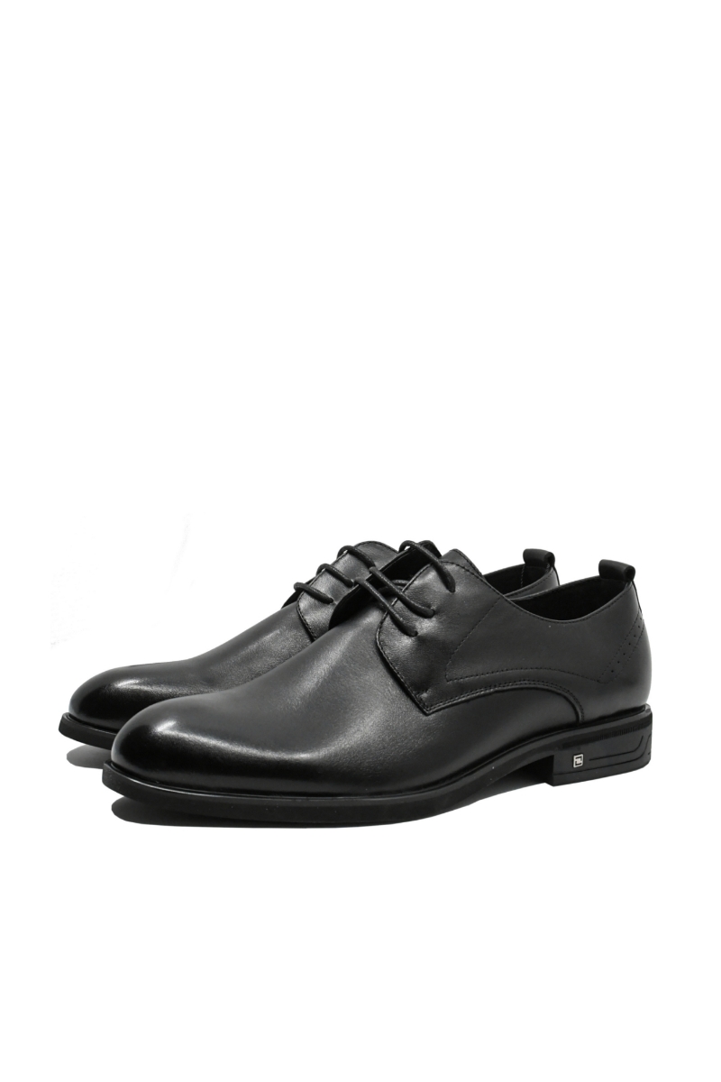Imagine Pantofi eleganți negri, stilați, din piele naturală OTR620006