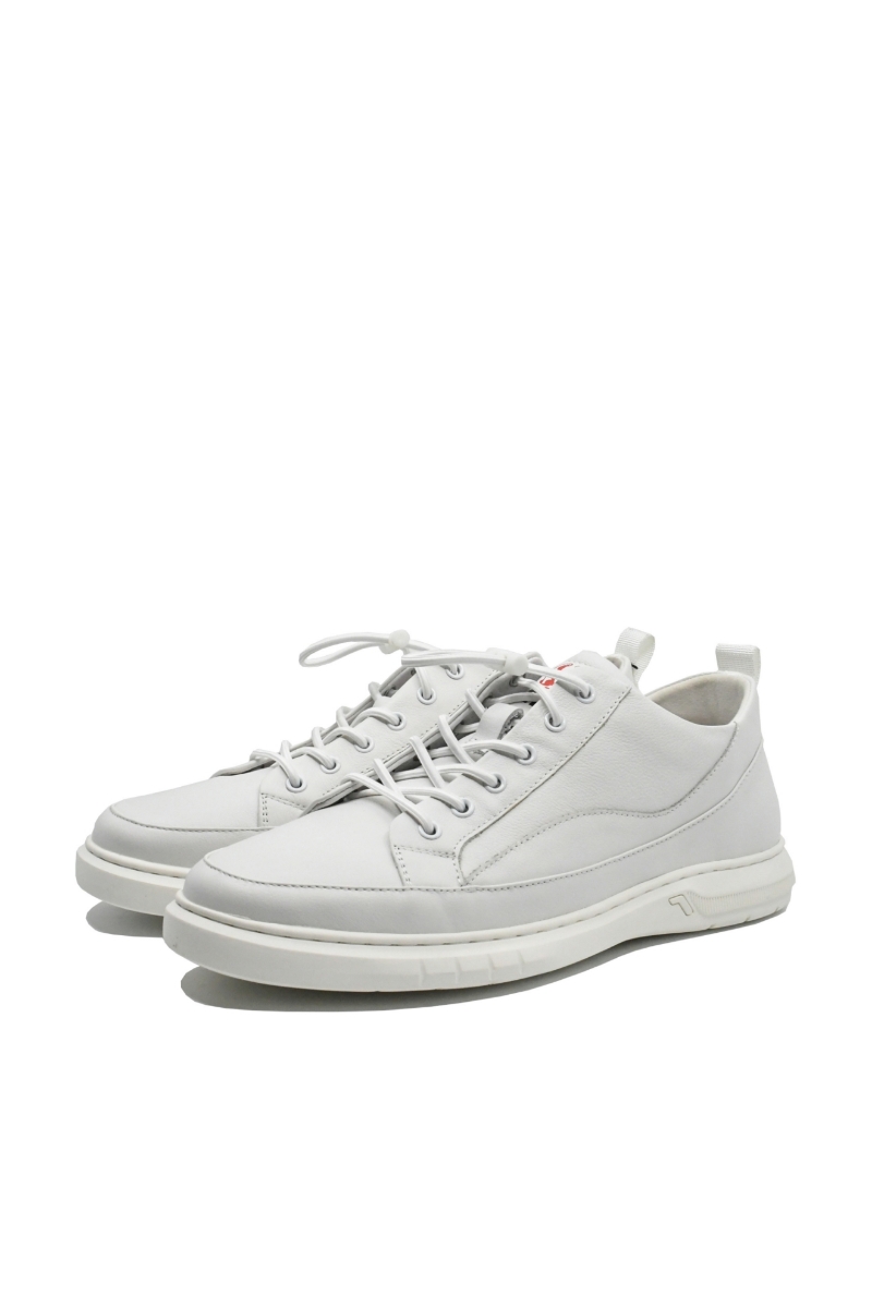 Imagine Pantofi sport albi minimaliști, din piele naturală OTR50006