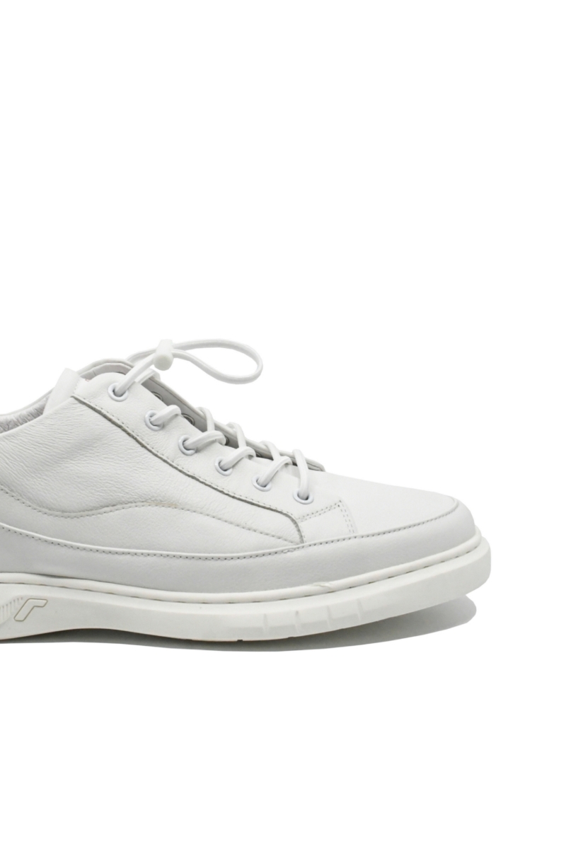 Imagine Pantofi sport albi minimaliști, din piele naturală OTR50006