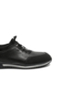 Imagine Pantofi sport din piele naturală, negri cu detalii albe OTR1394